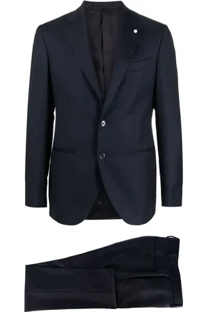 LUIGI BIANCHI MANTOVA Single-breasted virgin wool suit