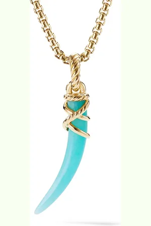 David Yurman 18kt yellow Tusk amulet (42mm)