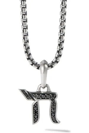 David Yurman Sterling Chai diamond amulet (17mm)