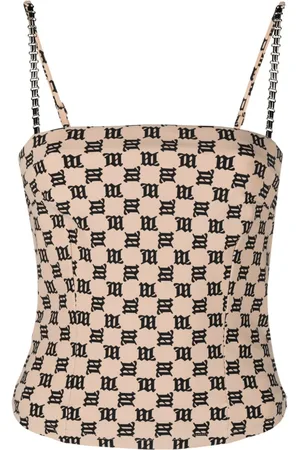 MISBHV Chain-embellished monogram top