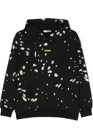 Msgm Logo-print cotton hoodie