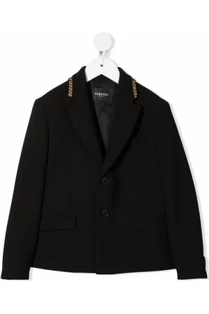 VERSACE Greca single-breasted blazer