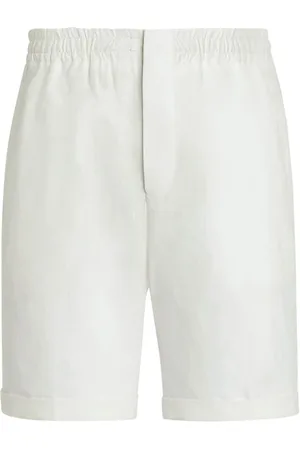 Ermenegildo Zegna Elasticated-waist linen shorts