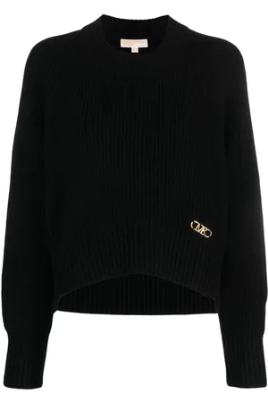 Michael Kors Logo-plaque knitted jumper