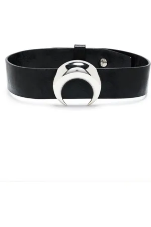 Marine Serre Moon leather choker
