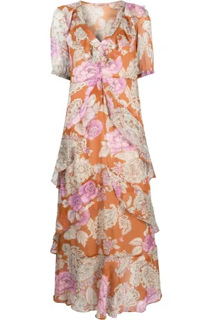 Twin-Set Floral-print ruffled maxi dress