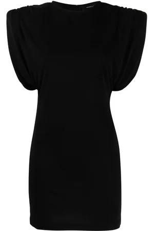 WARDROBE.NYC Sheath gathered-detail sleeveless minidress