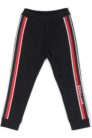Moncler Logo-stripe cotton track pants