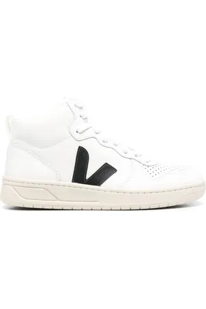 Veja V-10 high-top leather sneakers