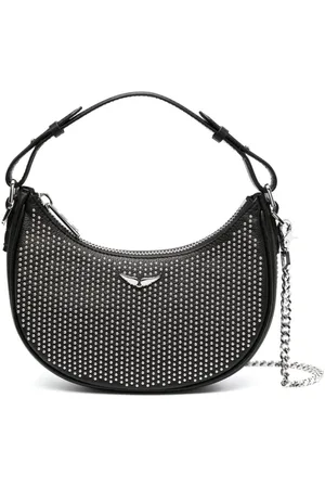 Zadig & Voltaire Moonrock Plumetis leather shoulder bag