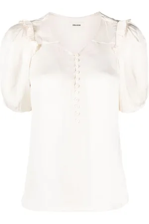 Zadig & Voltaire Puff-sleeve satin top