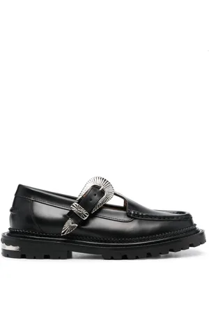 TOGA PULLA Buckle-fastening leather loafers