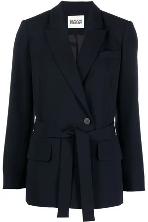 Claudie Pierlot Double-breasted belted blazer