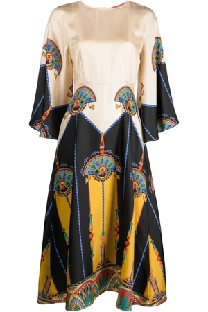 La DoubleJ Sorella silk midi dress