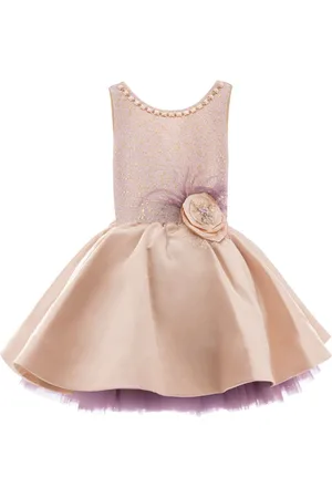 Tulleen Elva satin-finish dress