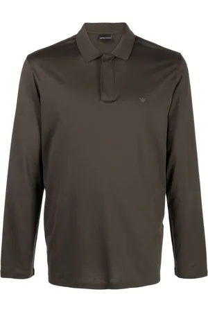 Armani long sleeve polo shirt outlet sale