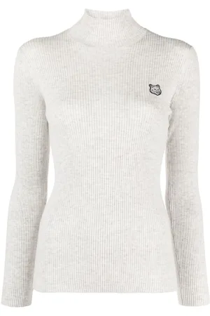Maison Kitsuné Fox-motif high-neck jumper