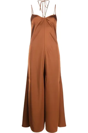 There Was One Halterneck satin midi dress