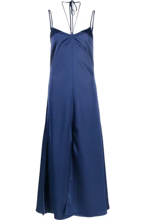 There Was One Halterneck satin midi dress