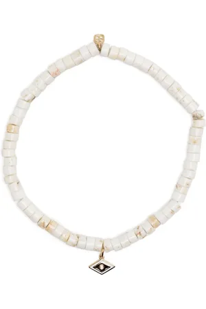 Sydney Evan 14kt yellow-gold Evil Eye beaded bracelet