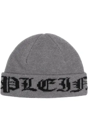 Philipp Plein Gothic plein wool beanie hat