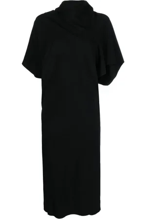 Rick Owens High-neck cut-out midi dress