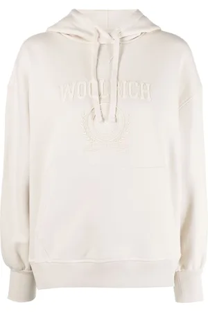 Woolrich Logo-embroidered long-sleeve hoodie
