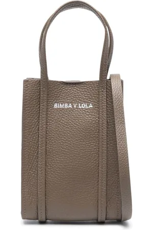 Bimba Y Lola logo-plaque rope-detail Crossbody Bag - Black