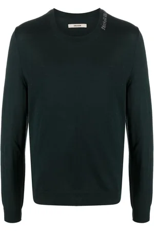 Zadig & Voltaire Slongan print knitted jumper