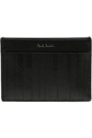 Paul Smith Shadow-Stripe leather cardholder