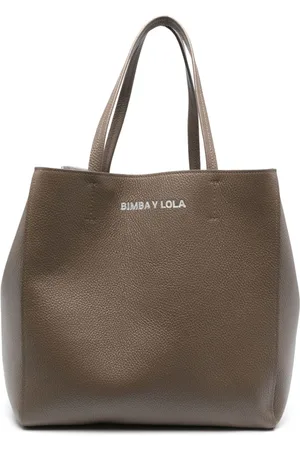 Bimba Y Lola Medium tonal-logo Tote Bag - Brown