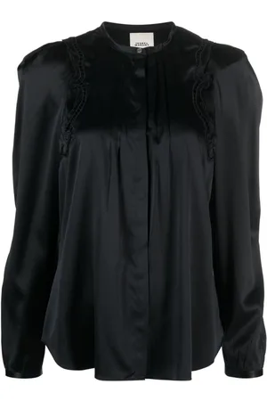 Isabel Marant Lace-detail pleated blouse