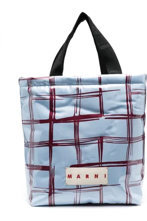 Marni Checked padded-design tote bag