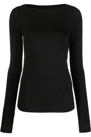 Calvin Klein Long-sleeve cotton-blend T-shirt