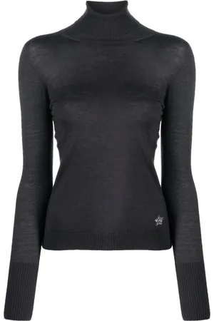 LORENA ANTONIAZZI Crystal-embellished star-logo jumper