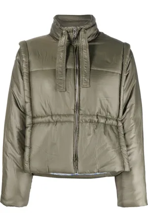 GANNI Oversized Zipped Puffer Jacket - Farfetch