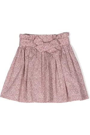 BONPOINT Floral-print cotton skirt