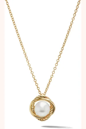 David Yurman 18kt yellow Infinity pearl necklace (10mm)
