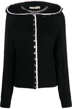 Y / PROJECT Evergreen ruffled-neckline wool cardigan