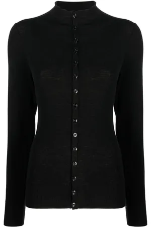 LEMAIRE High-neck wool cardigan