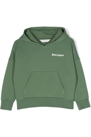 Palm Angels Logo-print organic cotton hoodie