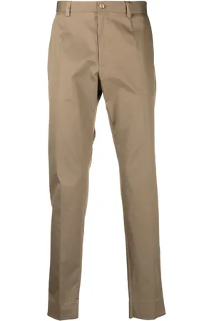 Dolce & Gabbana Straight-leg cotton chino trousers