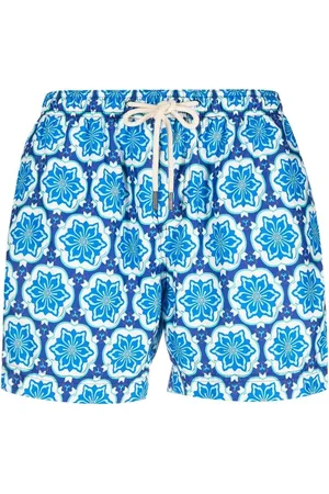 PENINSULA SWIMWEAR Geometric-print swim shorts