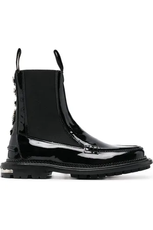 TOGA PULLA Stud-embellished leather ankle boots