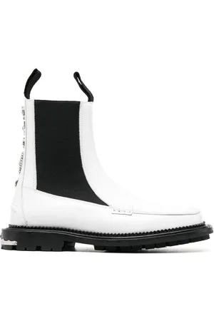 TOGA PULLA Stud-embellished leather ankle boots