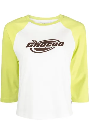Chocoolate Colour-block three-quarter sleeved T-shirt