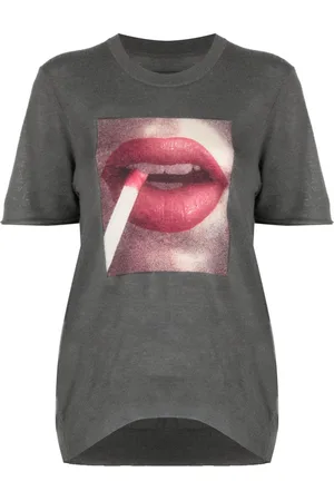 Zadig & Voltaire Photo-print cashmere top
