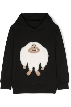 Wauw Capow by Bangbang Patch-detail stretch organic-cotton hoodie