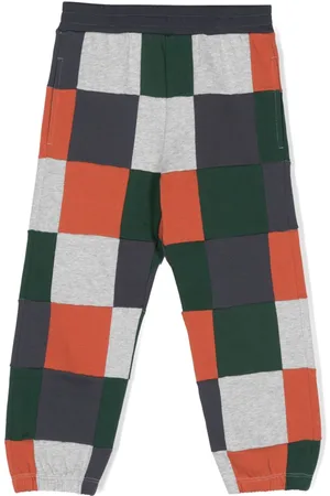 Stella McCartney Checked organic cotton track pants