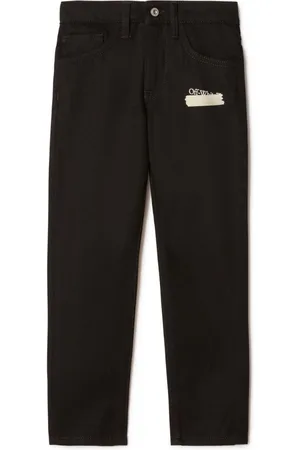 OFF-WHITE Paper Tape Diag-print jeans